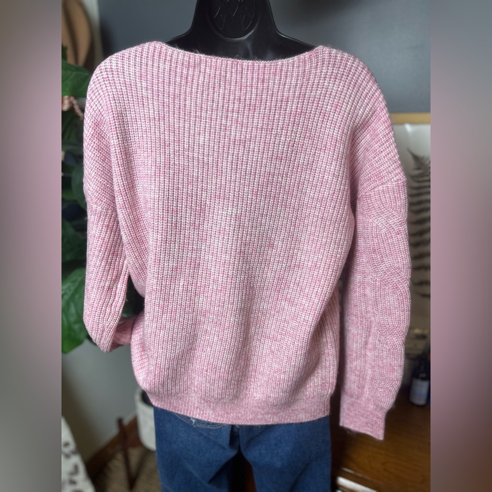 Tahari Pink Cable Knit Sweater - Picture 2 of 4